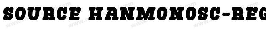 Source HanmonoSC-Reg字体转换